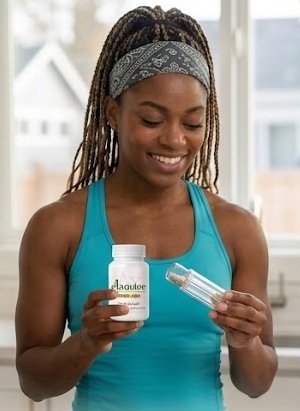 User testimonial for brighter, glowing skin